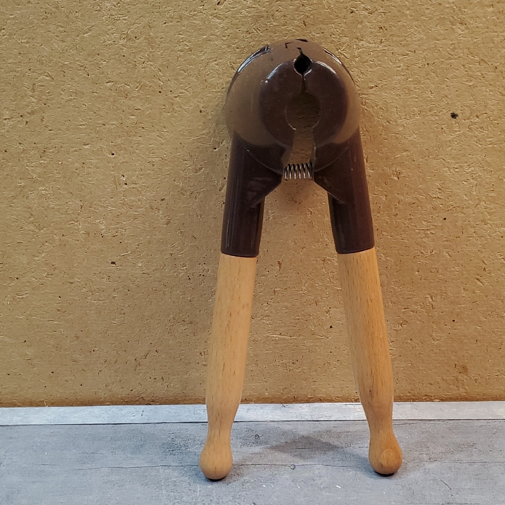 Neutral Brown and Wood Nutcracker